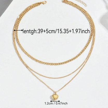 Gold Plated Layering Necklace Set for Women - 5-Piece Cuban, Snake, Paperclip, Rope & Twist Chain Collection -dropshippingabc.com