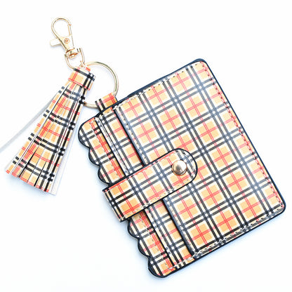Women's Keychain Card Holder - Printed Front Pocket Wallet for Credit Cards & ID -dropshippingabc.com