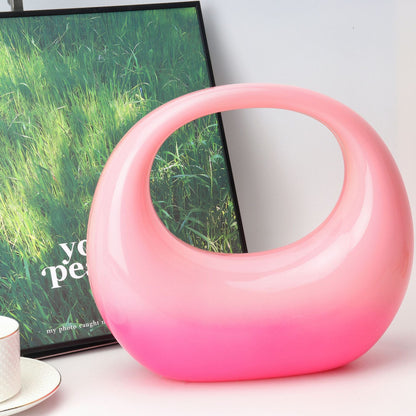 Acrylic Evening Clutch Purse - Gold & Silver Wedding Prom Bag with Chain, Stylish Makeup Clutch Box for Parties