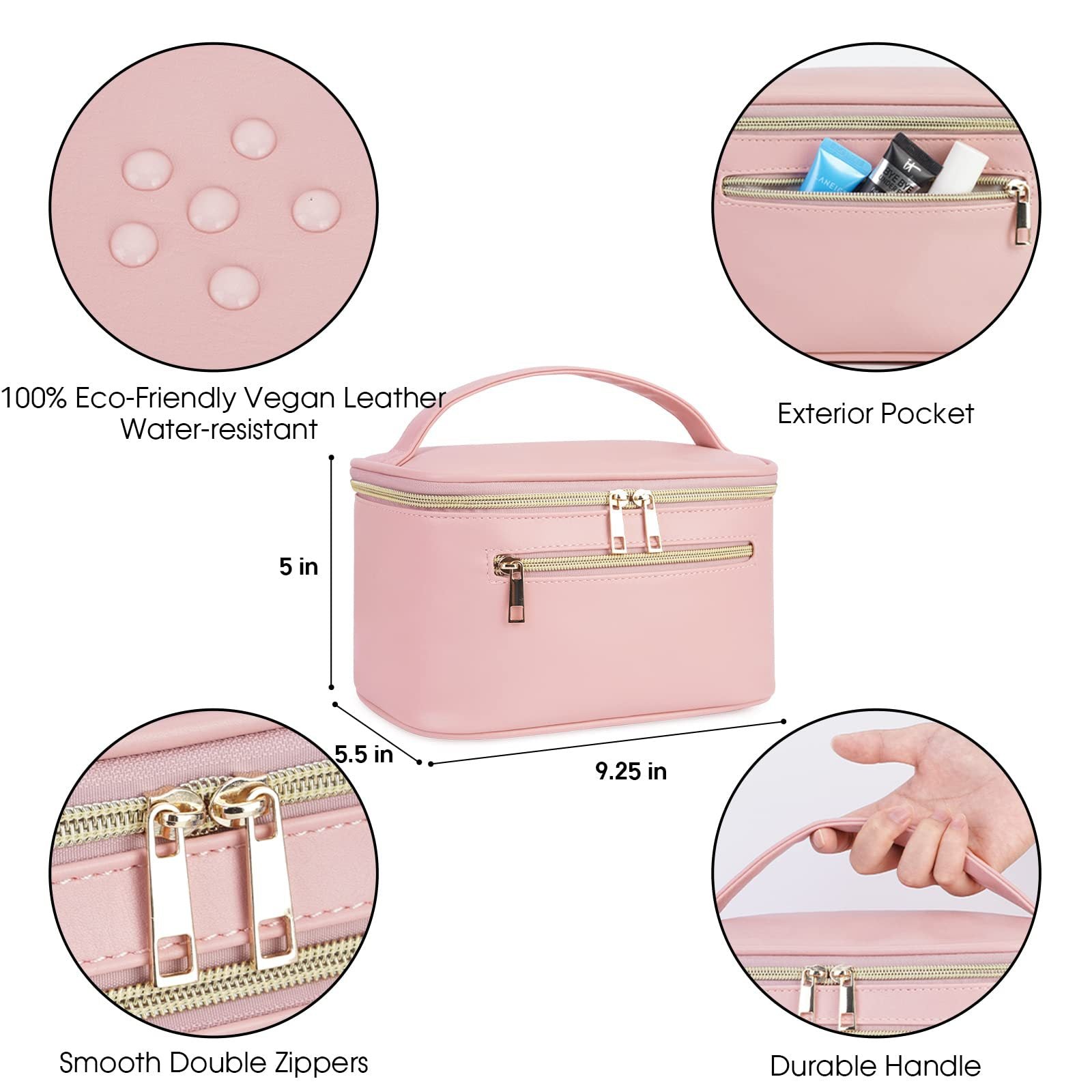 Large Capacity Waterproof Toiletry Bag - Travel Toiletries Set & Makeup Organizer with Compartments -dropshippingabc.com
