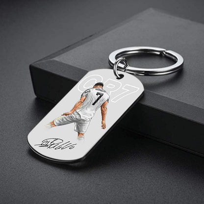 Personalized Keychains for Women Customized Key Chains Men Engraved Name Inspirational Stainless Steel Dog Tag -dropshippingabc.com