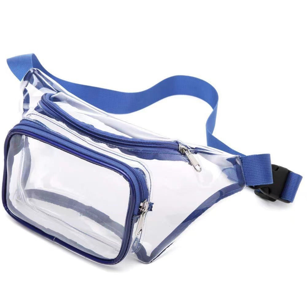 PVC transparent bag waterproof fanny pack Storage Bag for Portable Travel & Sports | Durable Fanny Pack with Clear Design for Secure and Easy Access -dropshippingabc.com