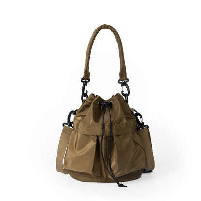 Oxford Cloth Pleated Shoulder Bag - Women's Large Capacity Bucket Hobo Bag for Leisure & Commute -dropshippingabc.com