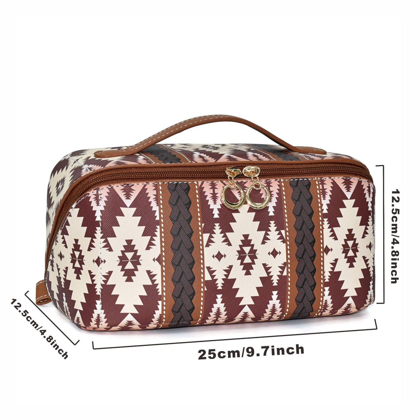 Bohemian Cloud Pillow Cosmetic Bag - Large Capacity PU Travel Makeup Organizer & Toilet Case -dropshippingabc.com