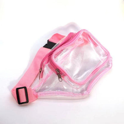 PVC transparent bag waterproof fanny pack Storage Bag for Portable Travel & Sports | Durable Fanny Pack with Clear Design for Secure and Easy Access -dropshippingabc.com