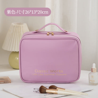 Cosmetic bag large capacity, large makeup bag,Travel makeup bag,Makeup bag organizers,Cosmetics storage bag, -dropshippingabc.com