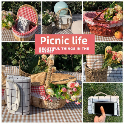 Thickened Picnic Mattress - Portable Outdoor Camping Mat with Plaid Design for Spring Outings -dropshippingabc.com