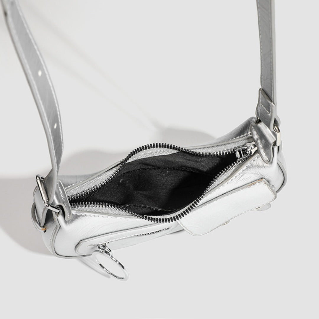 Stylish Retro Small Crossbody Bag - Versatile Punk Crescent Bag for Everyday Casual Use -dropshippingabc.com