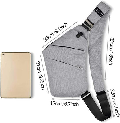 Fanny pack Crossbody bag, - Anti-theft Crossbody bag Unisex, Travel Sports Convenient Shoulder Crossbody bag -dropshippingabc.com