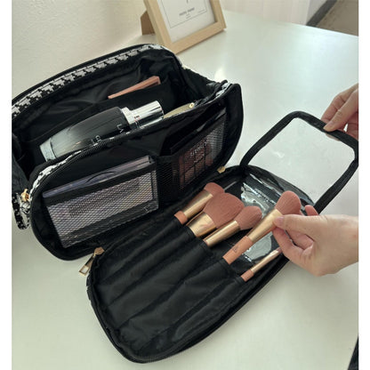 Multifunctional Makeup Bag for Women - Large Capacity Partitioned Travel Toiletry Organizer with Compartments -dropshippingabc.com