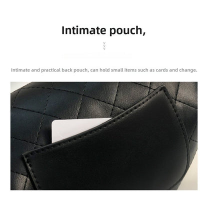 Checkered Embroidered Fanny Pack - Stylish Crossbody Chest Bag & Waist Purse for Women with Fashion Chain -dropshippingabc.com