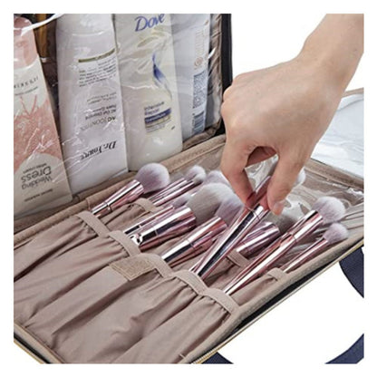 Travel Makeup Bag Organizer - Large Wash Bag & Cosmetic Storage Kit for Women -dropshippingabc.com