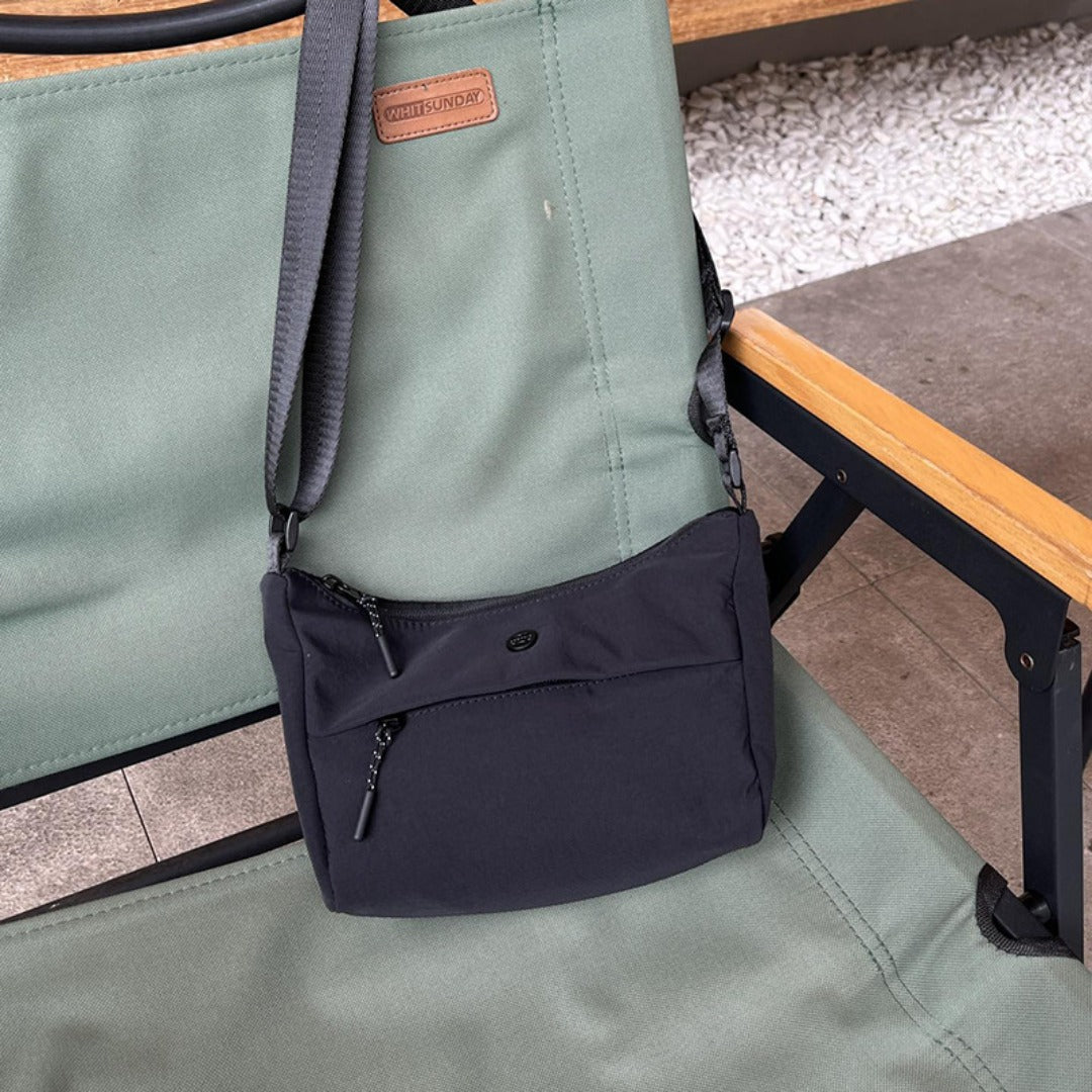 Small Casual Bag Women, Casual Simple Crossbody Bag, Nylon Wide Shoulder Strap Daily Commuter Shoulder Bag -dropshippingabc.com