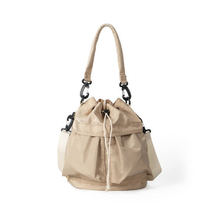 Oxford Cloth Pleated Shoulder Bag - Women's Large Capacity Bucket Hobo Bag for Leisure & Commute -dropshippingabc.com