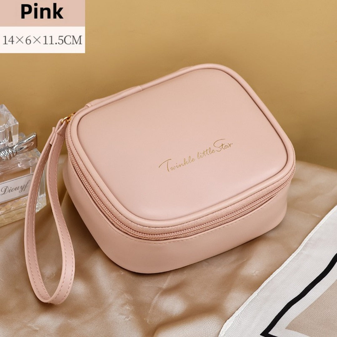 Portable PU Makeup Bag - Small Cream Lipstick Envelope Carry Bag for Students & Sanitary Napkin Storage -dropshippingabc.com