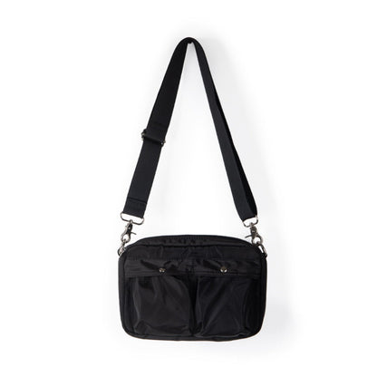Women's Pleated Nylon Crossbody Bag - Small Square Shoulder Purse with Front Pockets -dropshippingabc.com