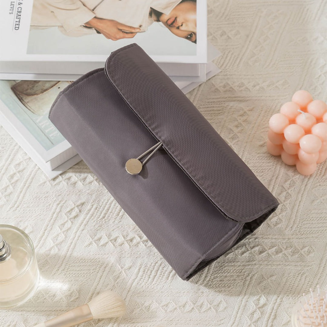 Professional Folding Makeup Bag Organizer - Multi-Function Travel Cosmetic & Makeup Brush Storage Bag -dropshippingabc.com