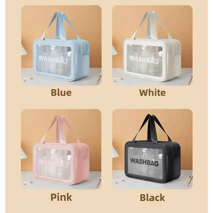 Premium Makeup Bag with Wet-Dry Separation - Large Capacity Beach & Travel Cosmetic Organizer