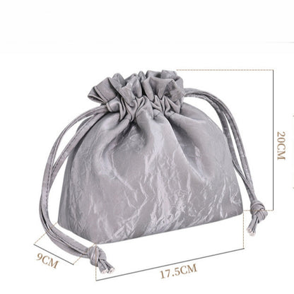 Bundle Mouth Cosmetic Bag - Large Capacity Storage Portable Makeup Bag for Women -dropshippingabc.com