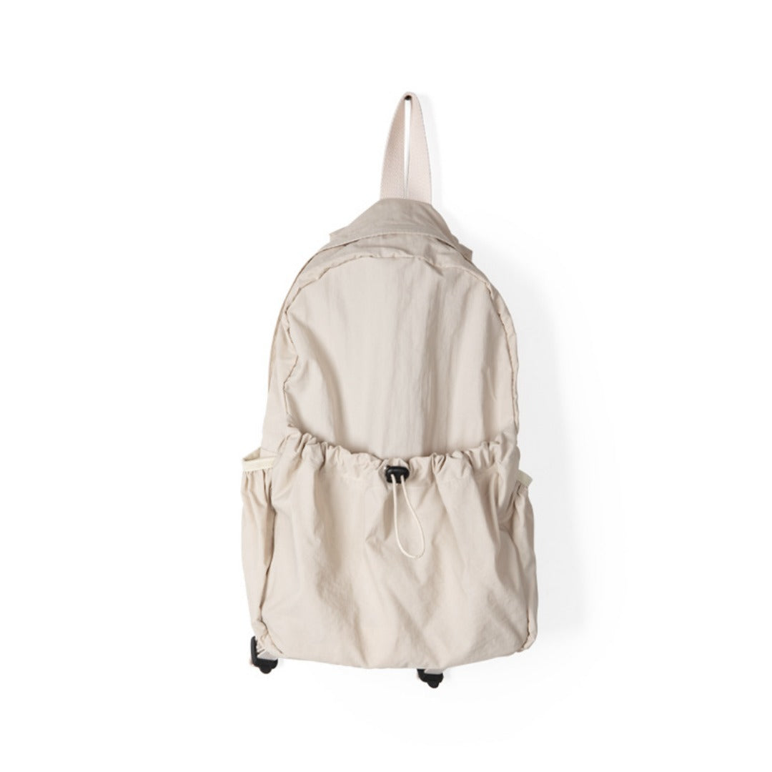 Waterproof Drawstring Backpack for Women - Lightweight Nylon Large Capacity Book Bag, Versatile Travel Backpack Purse -dropshippingabc.com