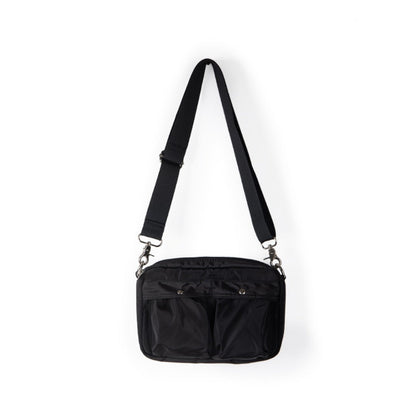 Women's Pleated Nylon Crossbody Bag - Small Square Shoulder Purse with Front Pockets -dropshippingabc.com