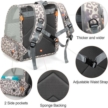 Stylish Pet Backpack Carrier - Premium Portable Cat Backpack with Breathable Mesh, Perfect for Hiking & Everyday Adventures -dropshippingabc.com