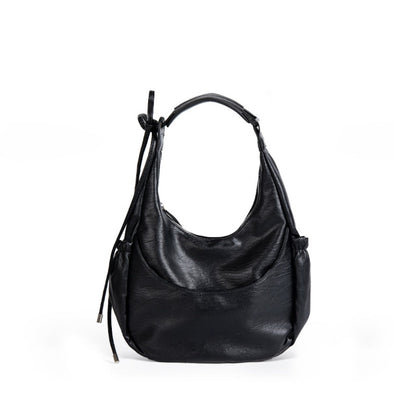 Large Capacity Black Hobo Bag for Women - Versatile Shoulder Hobo Bag -dropshippingabc.com