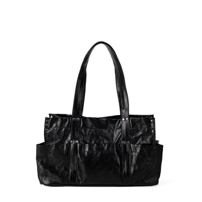 Stylish Metallic Hobo Tote Purse - Summer Design Large Capacity Multi-Compartment Shoulder Bag for Women -dropshippingabc.com