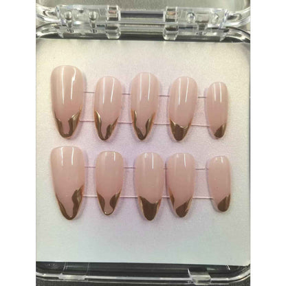 French tip Handmade press on nails fake nails removable Handmade Drawing Nails 1056