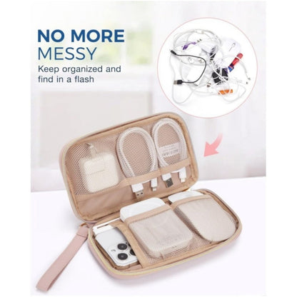 Zip Around Wristlet Wallet for Women with Headphone Cable Storage - Travel Cable Organizer Bag -dropshippingabc.com