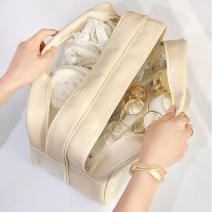 Premium Wet-Dry Makeup Bag - Large Capacity Cosmetic & Swimsuit Storage Organizer for Beach Travel -dropshippingabc.com