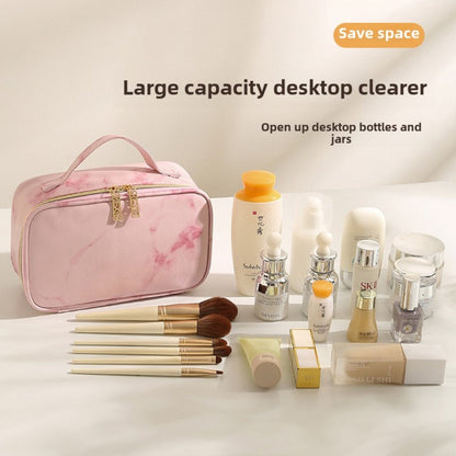 Large Makeup Bag for Women - Travel Cosmetic Organizer with Large Capacity, Portable Storage Case -dropshippingabc.com