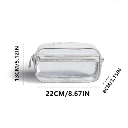 Unisex PVC Transparent Toiletry Bag - Waterproof Travel Organizer with Compartments for Men & Women -dropshippingabc.com