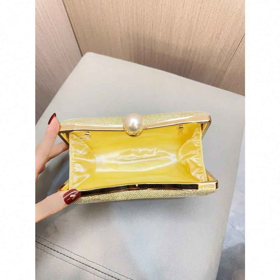 Elegant Glitter Evening Purse - Glamorous Clutch Bag with Rhinestone Diamond for Wedding Party Dinner