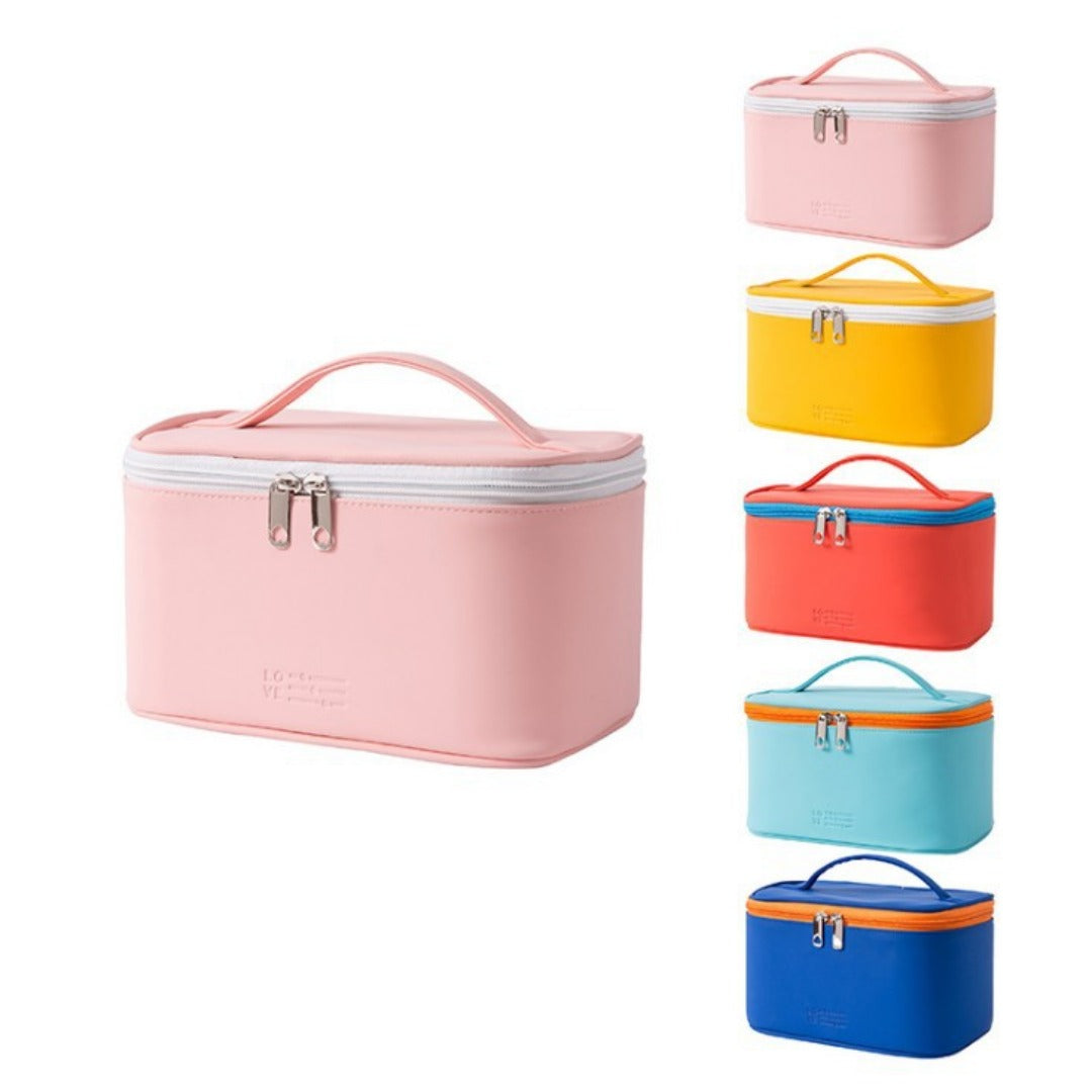 Capacity waterproof cosmetic bag, PU multi-functional cosmetic storage bag, cosmetic bag lightweight, makeup bag organizer, -dropshippingabc.com