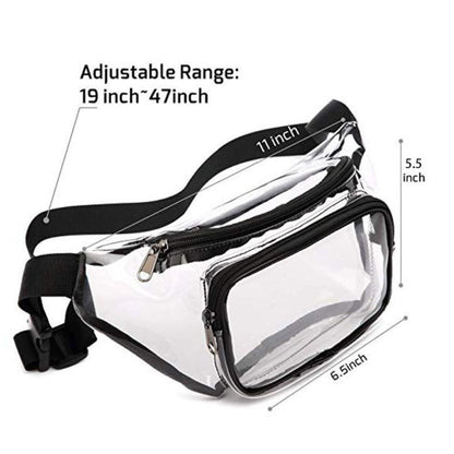 PVC Transparent Belt Fanny Bag - Premium Waterproof Sports Fanny Pack for Outdoor Activities & Rafting -dropshippingabc.com