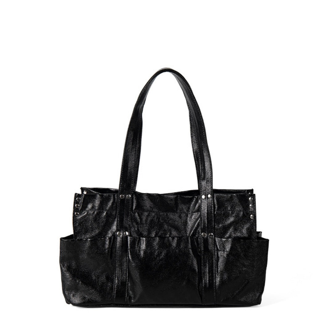 Stylish Metallic Hobo Tote Purse - Summer Design Large Capacity Multi-Compartment Shoulder Bag for Women -dropshippingabc.com