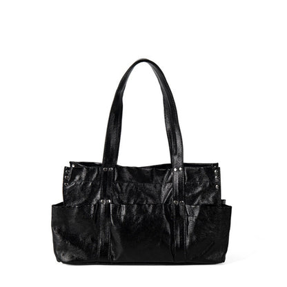 Stylish Metallic Hobo Tote Purse - Summer Design Large Capacity Multi-Compartment Shoulder Bag for Women -dropshippingabc.com