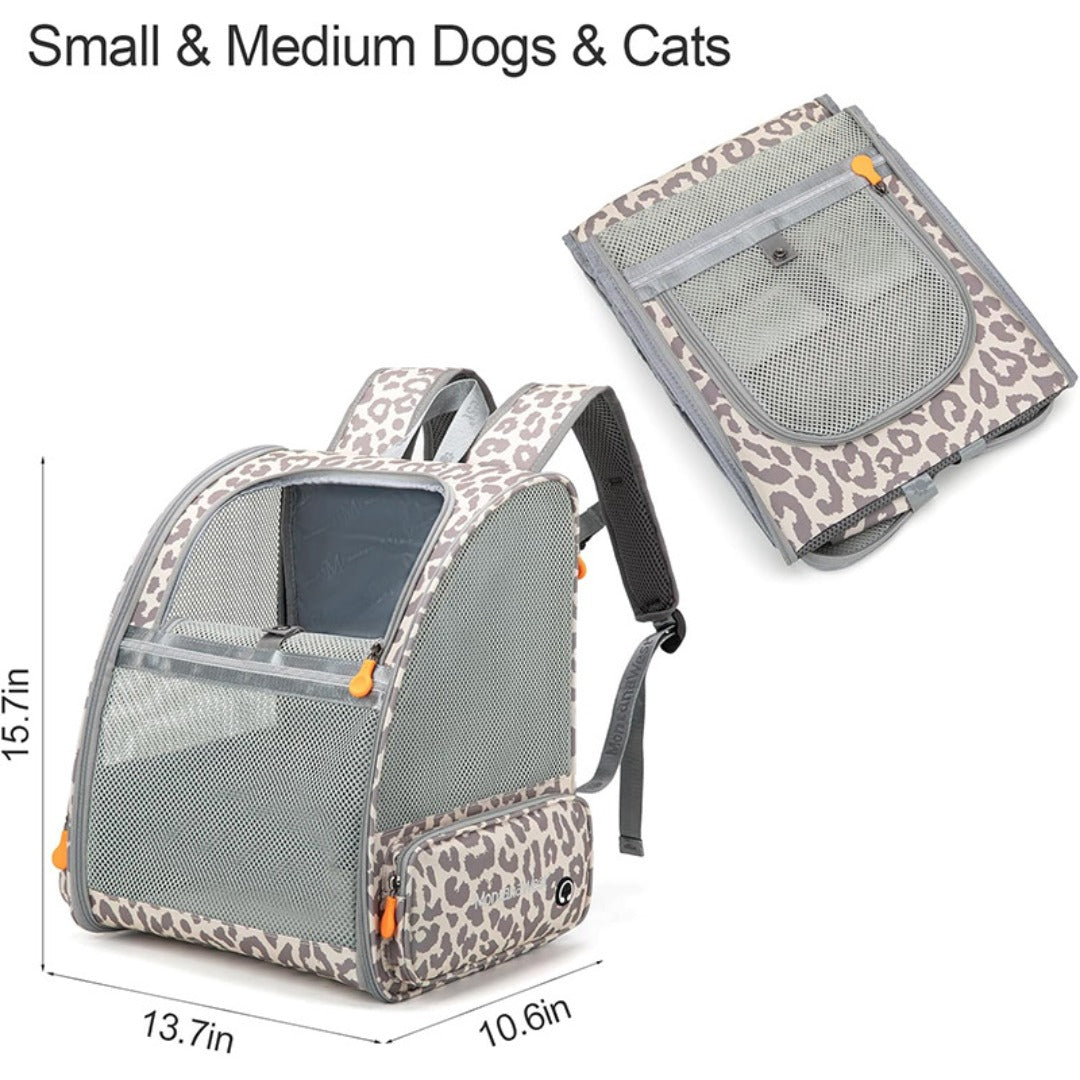 Stylish Pet Backpack Carrier - Premium Portable Cat Backpack with Breathable Mesh, Perfect for Hiking & Everyday Adventures -dropshippingabc.com