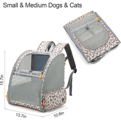 Stylish Pet Backpack Carrier - Premium Portable Cat Backpack with Breathable Mesh, Perfect for Hiking & Everyday Adventures -dropshippingabc.com