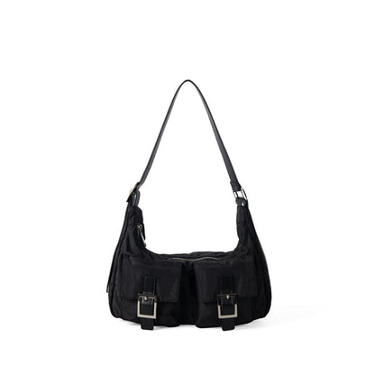 Multi-Pocket Lightweight Nylon Shoulder Hobo Bag - Women's Versatile Commuter Handbag -dropshippingabc.com