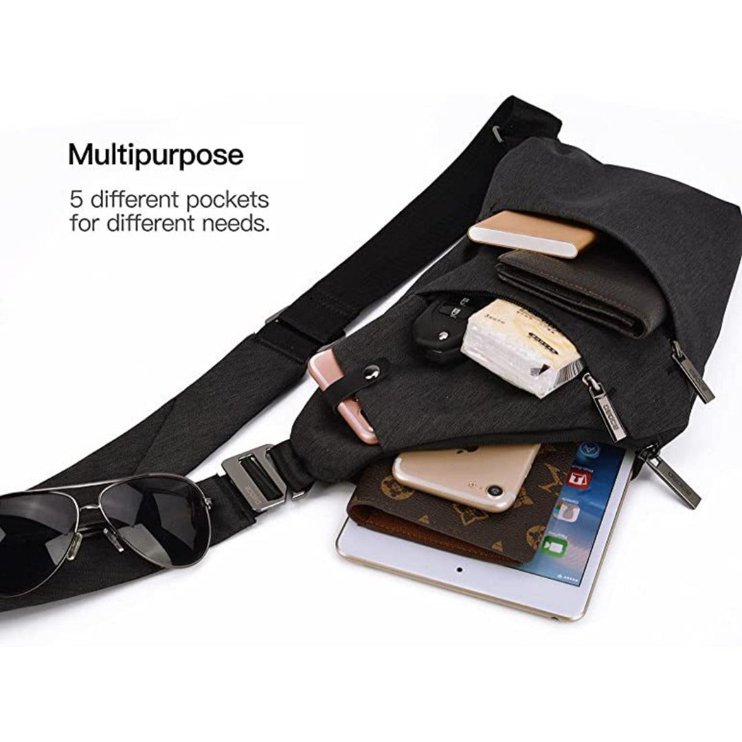 Fanny pack Crossbody bag, - Anti-theft Crossbody bag Unisex, Travel Sports Convenient Shoulder Crossbody bag -dropshippingabc.com