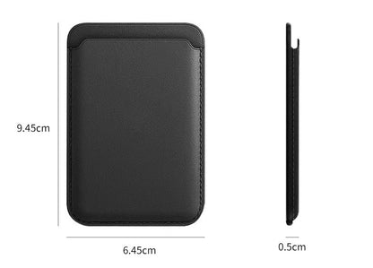 Applicable to Apple 15Magsafe magnetic card bag iPhone mobile phone card bag card holder PU magnetic suction -dropshippingabc.com