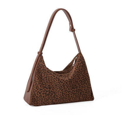 Leopard Print Autumn Winter Small Hobo Bag - Fashionable Large Capacity Shoulder Bag for Women -dropshippingabc.com
