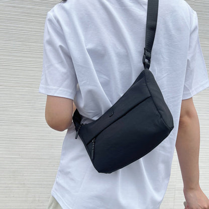 Small Casual Bag Women, Casual Simple Crossbody Bag, Nylon Wide Shoulder Strap Daily Commuter Shoulder Bag -dropshippingabc.com