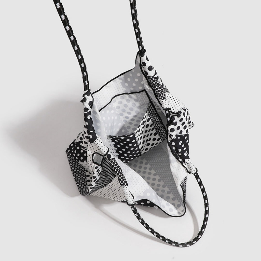 Polka Dot Slouch Tote Bag - Versatile & Portable Shoulder Bag, Large-Capacity Eco-Friendly Hobo Bag -dropshippingabc.com