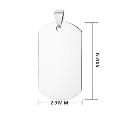 Custom Necklace Female Pendant Dog Tag Personalized Stainless Steel Ladies Birthday Gift -dropshippingabc.com