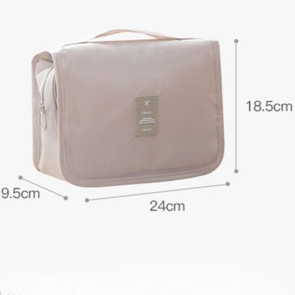 Travel Waterproof Makeup Bag with Hook - Large Capacity Portable Wash Bag & Toiletry Organizer -dropshippingabc.com