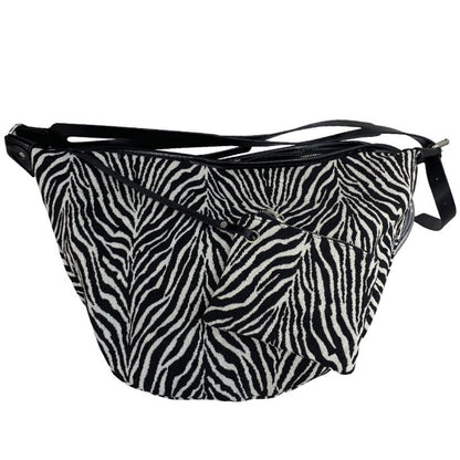 Zebra Pattern Slouch Purse - Large Capacity 2-in-1 Crossbody Hobo Bag for Women -dropshippingabc.com