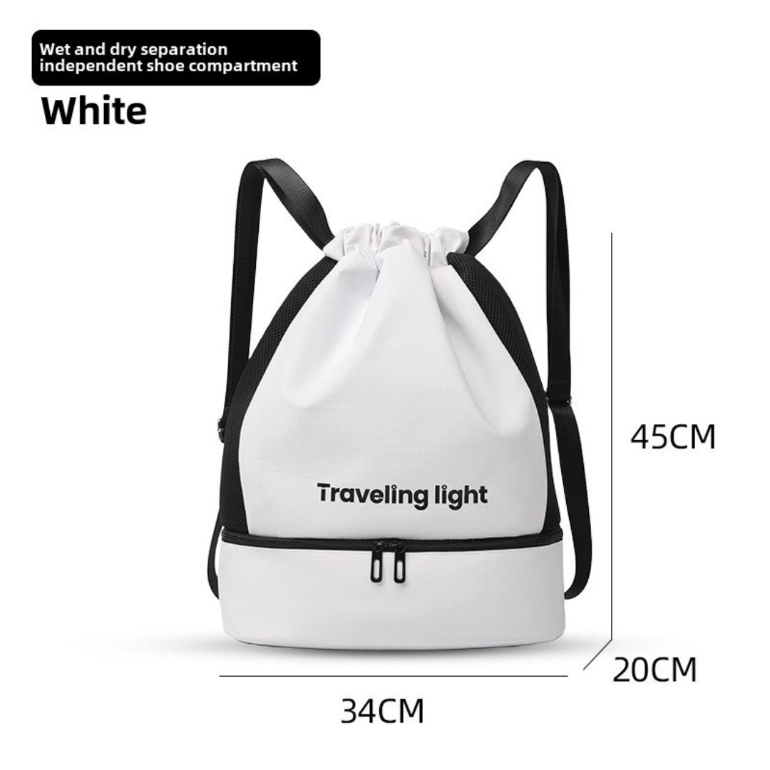 Sports Swimming Backpack with Wet-Dry Separation - Waterproof Lightweight Backpack Purse for Short Trips & Fitness -dropshippingabc.com